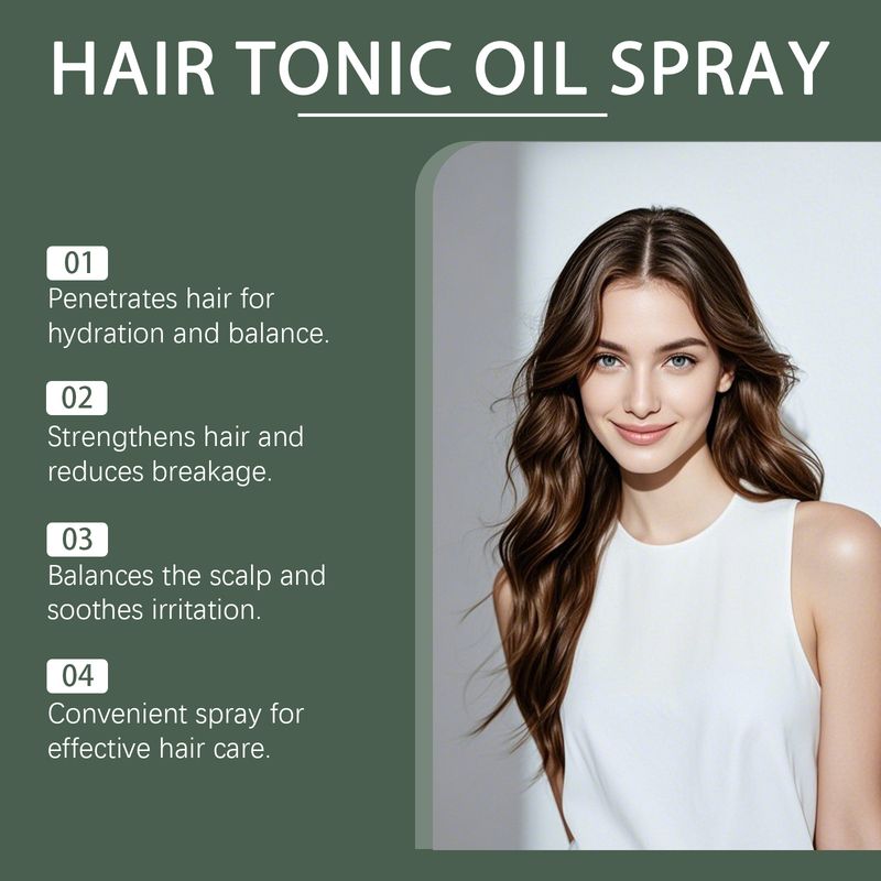 Hoegoa Essential Oil Moisturizes Cares For Scalp, Hydrates And Strengthens Hair, Silky Smooth Hair Care Spray_voghion.com