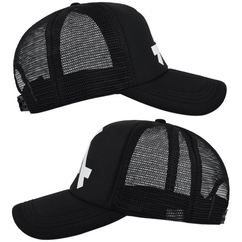 Gorra de béisbol transpirable de verano con estampado de esponja y serigrafía de pico de pato, gorra de malla_voghion.com