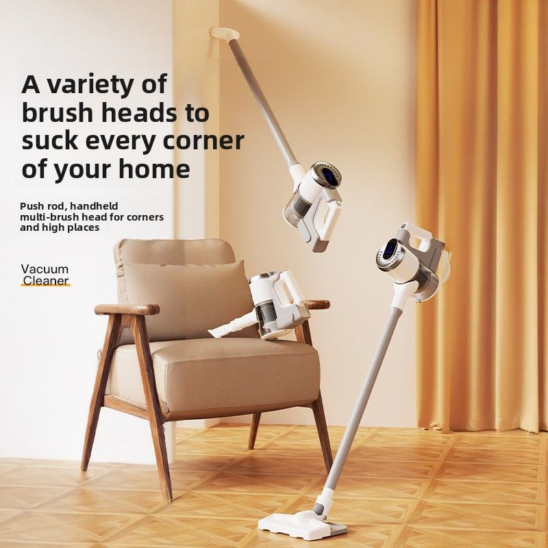 Aspirateur domestique tout-en-un sans fil intelligent anti-acariens grande aspiration lavage et remorquage aspirateur portable intégré_voghion.com