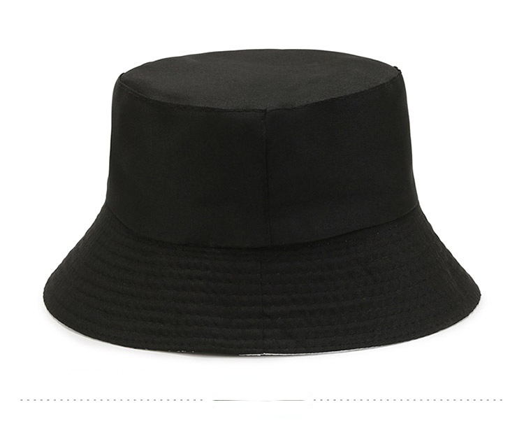 Women's Double-sided Embroidered Smiley Fisherman Hat Wholesale Double Sided with Basin Cap Seasonal Sun Hat Bucket Hat_voghion.com