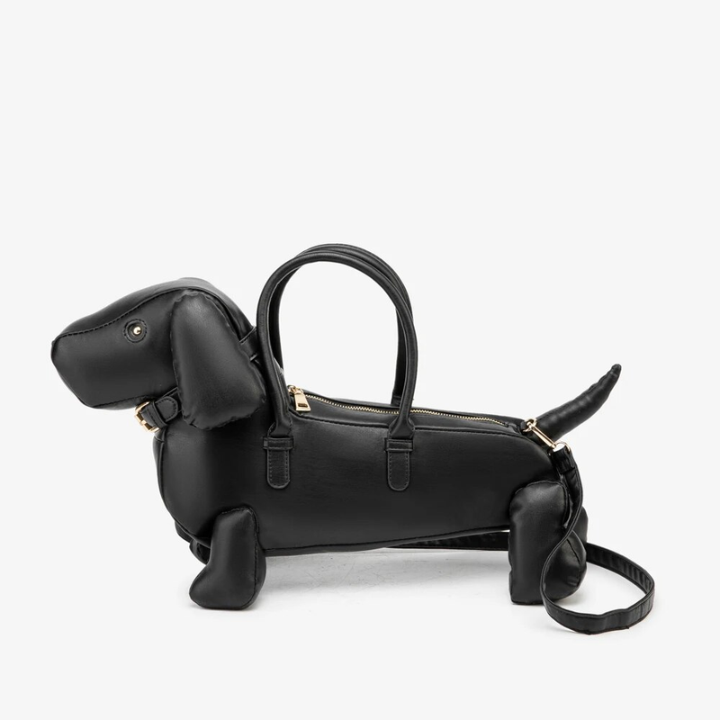 Borse e borsette firmate da donna Borsa a tracolla in pelle a forma di cane Borsa da donna per feste serali_voghion.com