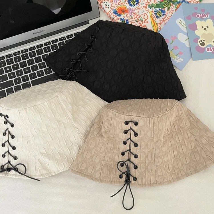 Chapeau de pêcheur à bretelles pour fille très douce, nouveau printemps et été, Style coréen, doux et polyvalent, couvrant le visage, Protection solaire, chapeau seau respirant_voghion.com