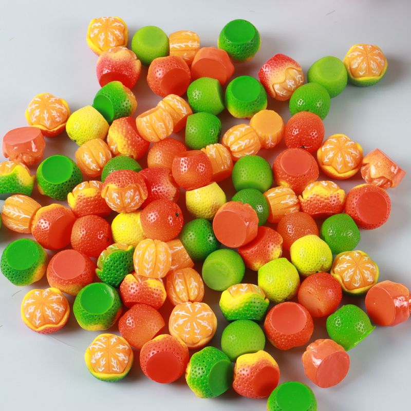 3D Obst Orange DIY Schmuck Kreative Ohrringe Schlüsselanhänger Handarbeit Material Telefon Fall Zubehör_voghion.com