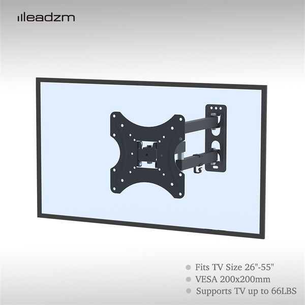 26-55' Adjustable Wall Mount Bracket Rotatable TV Stand TMX200 With Spirit Level_voghion.com