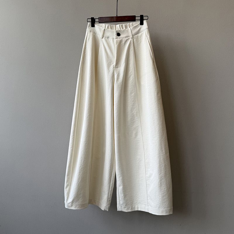 Yanshuang – Pantalon décontracté style américain pour femme, coupe ample, coupe droite, jambes larges, style décontracté, collection automne 9819_voghion.com