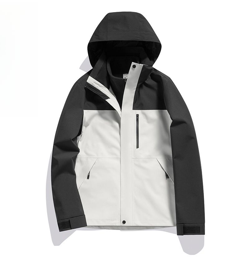 3-in-1 Jacket For Men And Women Winter Two-Piece Set Detachable Windproof Waterproof National Standard Heat-Sealed_voghion.com