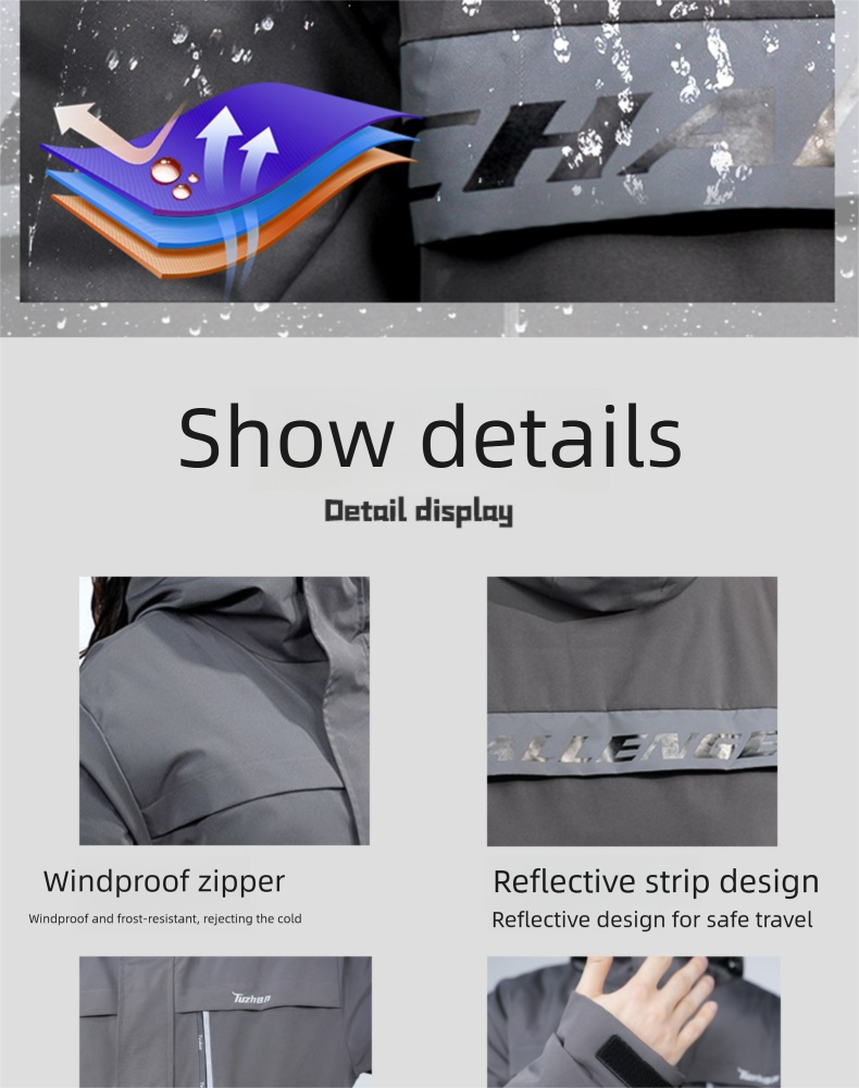 Ski Suit Cold-Proof Men And Women One-Piece Outdoor Set Waterproof Windproof Thickened Warm Integrated Riding Fishing_voghion.com