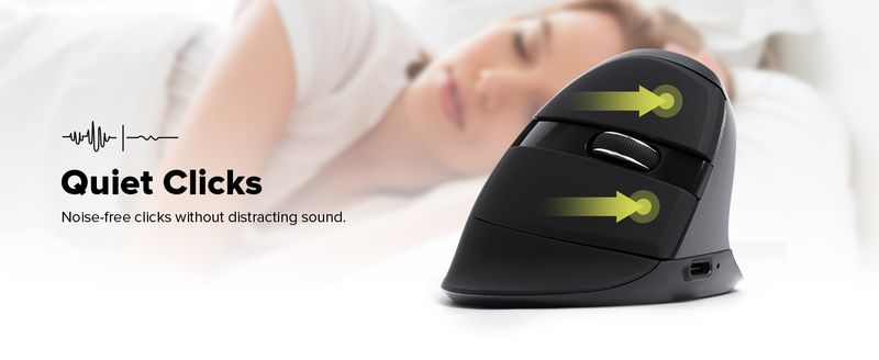 Delux M618 Mini Ergonomic Gaming Wireless Vertical Mouse Bluetooth 2.4GHz Rechargeable 4000dpi Silent Mice For Office_voghion.com