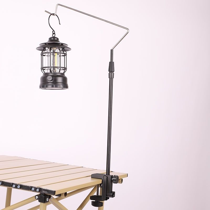 【Collezione 14000 persone】 Supporto da campeggio in lega di alluminio per esterni, palo di illuminazione portatile, supporto telescopico notturno_voghion.com