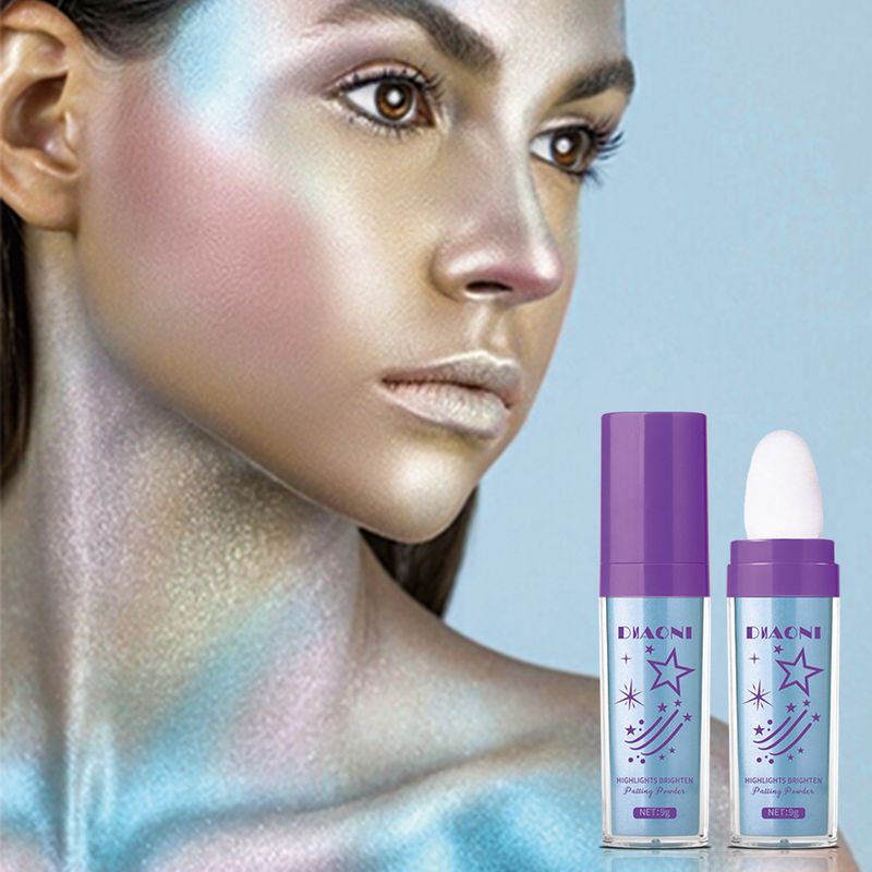Bronzer & Highlighter Makeup Fairy Highlight Repair Pat Powder Dreidimensionales loses Puder Aufhellendes Make-up-Puder Rouge-Puder_voghion.com