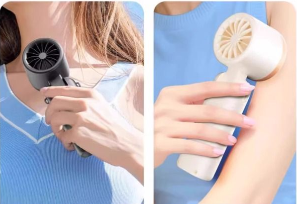 【Cooling Air Conditioner】New Semiconductor Handheld Mini Fan Portable Long Battery Life With Ice Pack And Neck Hanging_voghion.com