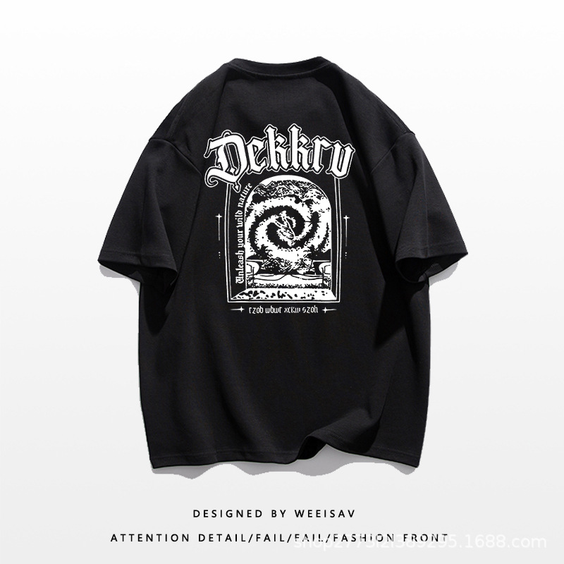 Fashionable New Summer Printed Men's Round Neck T-shirt_voghion.com