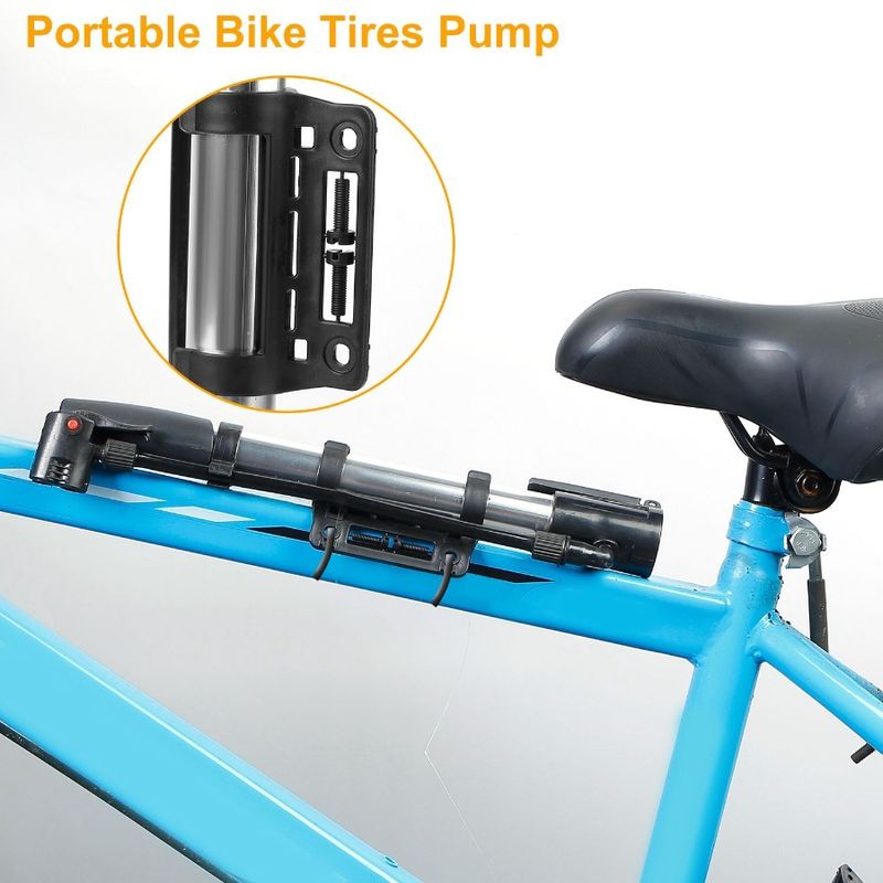 Pompa portatile per bicicletta da strada, mini pompa per gonfiaggio telaio, pompa per bicicletta, supporto per montagna_voghion.com