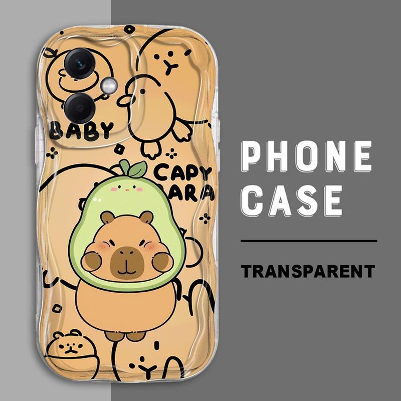 Capybara Cute Cartoon Phone Case for Redmi 9 9A 9C 10 10A 12C 10C 13C A2 A1 A2 Plus Luxury Soft TPU Cover_voghion.com
