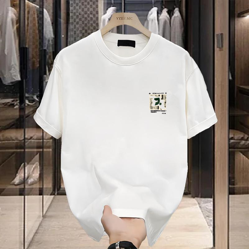 Damen Casual locker grouss Gréisst héichwäerteg Pullover mat kuerzen Äermel, ronnen Hals_voghion.com