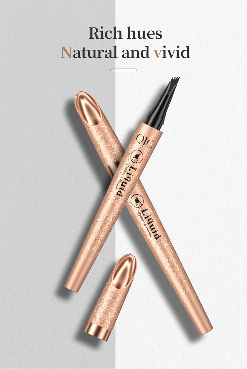 Four fork liquid eyebrow pencil lasting natural three-dimensional, no fading, waterproof, anti-sweat, no smudding four claw eyebrow pencil_voghion.com