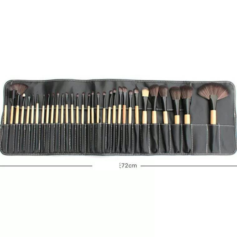 Make-up-Pinsel und -Tools Make-up-Pinsel und -Tools 24-tlg. 32-tlg. Make-up-Pinsel Original Holzfarbe Schwarz Rosa Make-up-Schule-Training Beauty-Tool-Set_voghion.com
