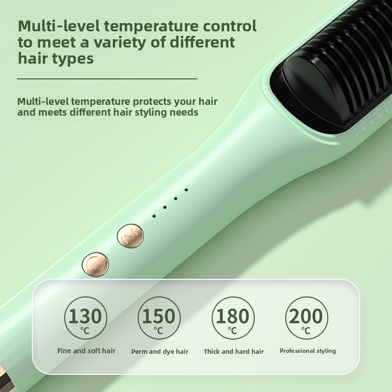 2-In-1 Straightening & Curling Iron With Ionic Technology - Anti-Frizz Hair Styler For Damage-Free Styling - Adjustable Temp 300°F-450°F_voghion.com