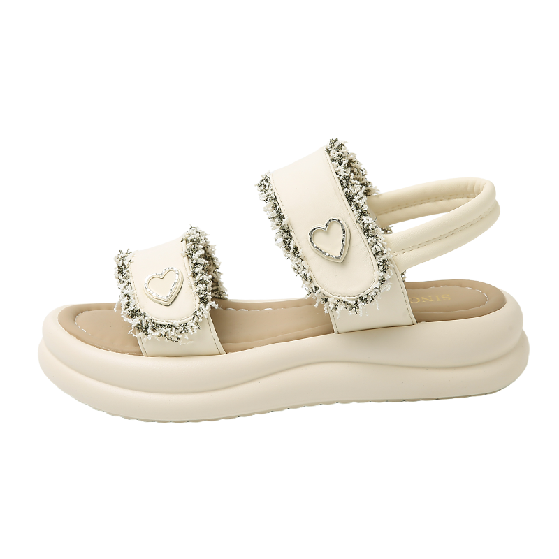 "Library Ghost - Whisper-Quiet Leather Page-Turner Sandals"(For Bookish Quiet Luxury Appeal)_voghion.com