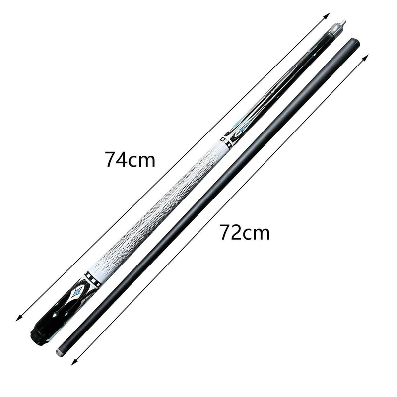 Carbon Fiber Pool Cue Set For Home And Bar, 12.5mm Tip Billiard Carbon Fiber Cue, 57.68 Inch 1/2 Split Type Professional Carbon Fiber Pool Cue_voghion.com