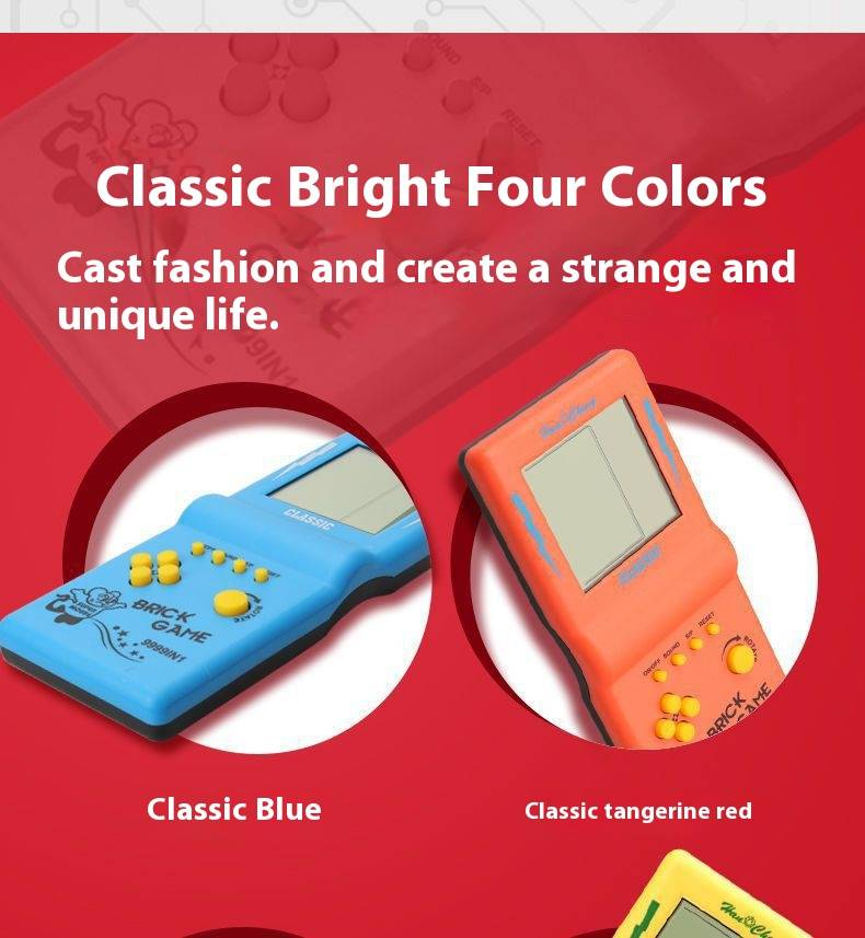 Console di gioco portatile Tetris classico - Mini gioco di puzzle retrò per bambini e adulti, regalo di intrattenimento da viaggio portatile_voghion.com