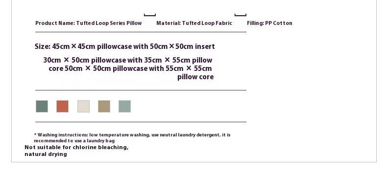 Getuftetes Kissen-Set – Moderne minimalistische Stickerei- und Patchwork-Sofa-Kissen mit PP-Baumwollfüllung, 45 x 45 cm_voghion.com