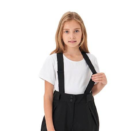 Wasserdichte Skihose für Kinder – Winddichte Winter-Schneeoveralls für Jungen und Mädchen (Größe 110–160, Weiß/Schwarz/Rosa/Lila/Orange)_voghion.com