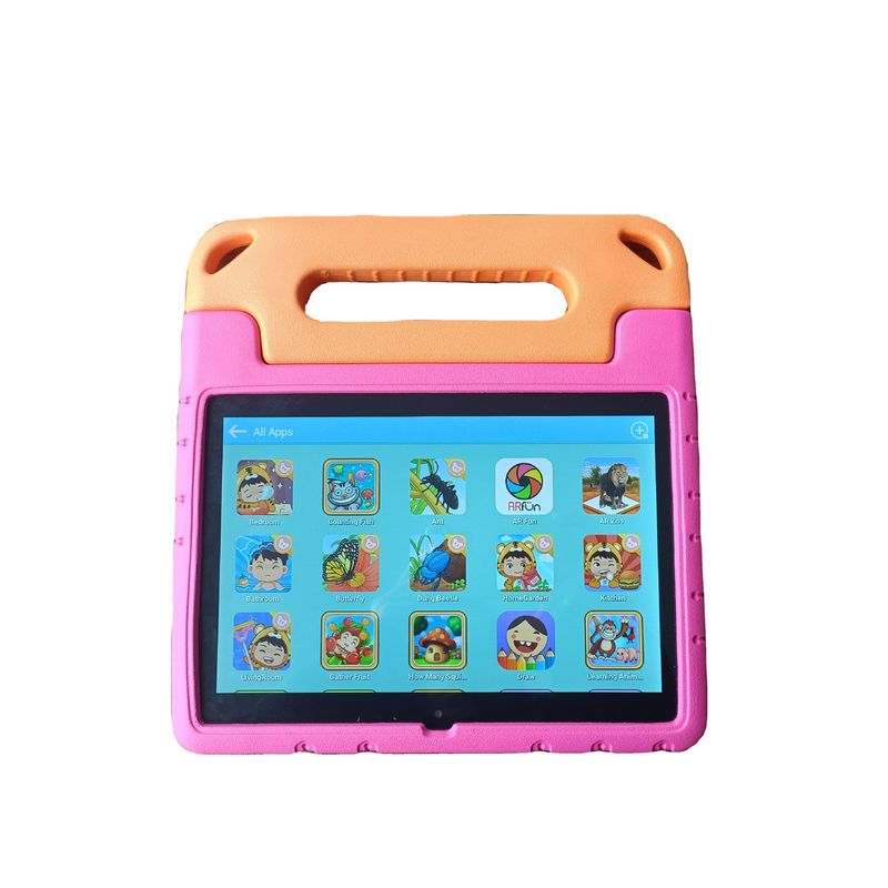Tablette pour enfants ATOUCH K36 10,1 pouces avec contrôle parental, 128 Go de stockage, double caméra, système d'exploitation Android, Wi-Fi, étui en silicone antichoc (versions US/UK/EU/AU)_voghion.com