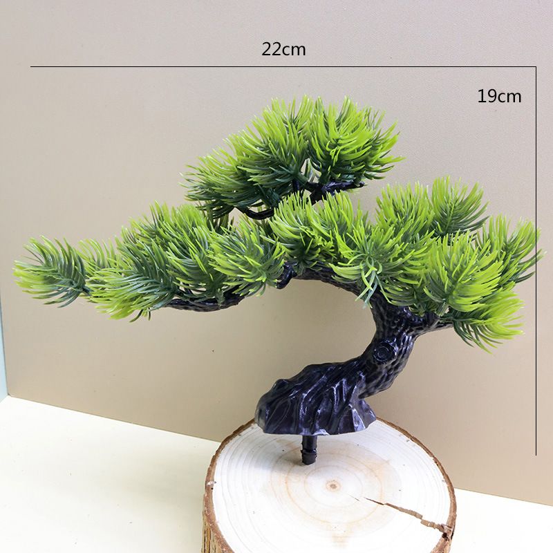 Home Mobili bellezza pino accogliente pino artificiale ingegneria rami pianta verde giardinaggio vaso decorativo aghi di pino rami di pino_voghion.com