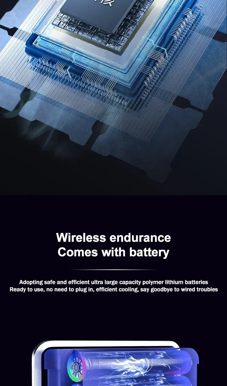 Magnetic Mobile Phone Cooling Fan Two Speed Adjustable Semiconductor Ice Sealed Radiator For IPhone Samsung Xiaomi_voghion.com