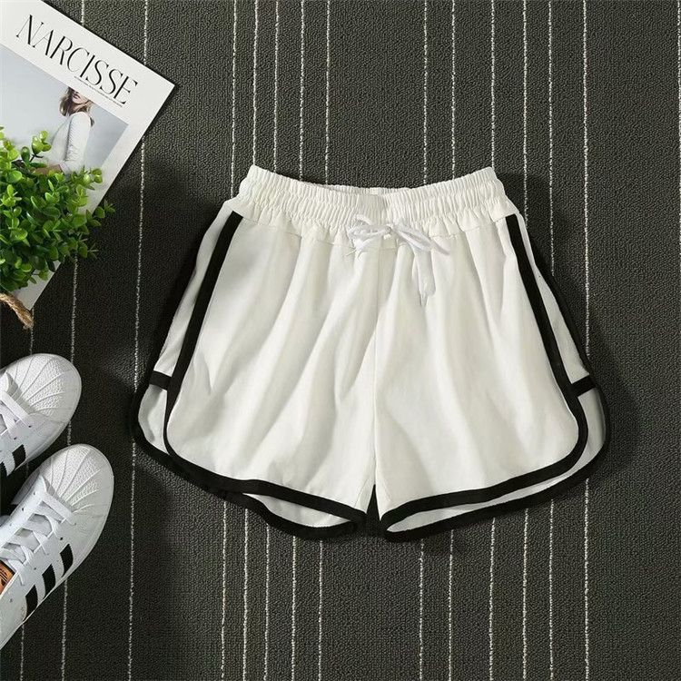 Pantalon de yoga tripartite confortable et minimaliste pour femme, couleur bonbon, idéal pour l'été_voghion.com