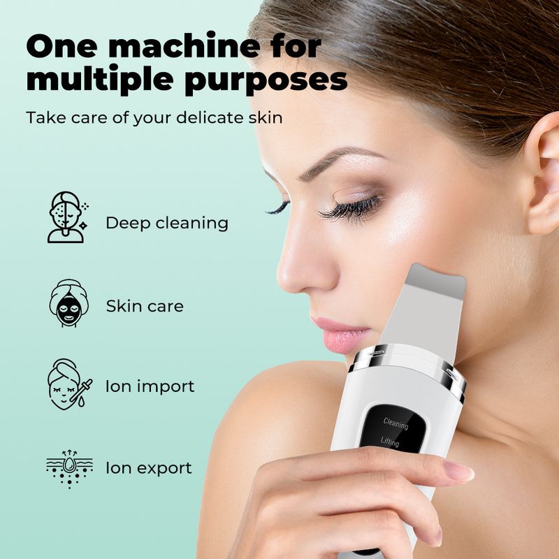 pro domácí čištění pórů obličeje Blackhead ultrazvukový peelingový stroj se čtyřmi režimy_voghion.com