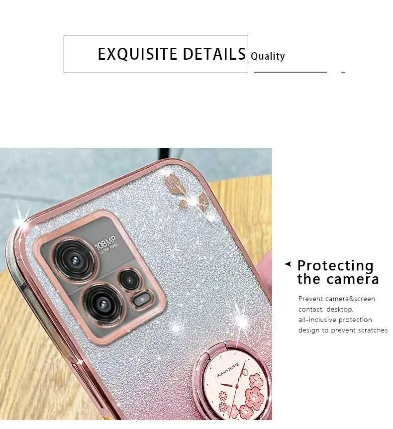 Floral Strass Bli Weiche Für Motorola Moto G73 G53 G23 G13 G84 G82 G72 G71s G71 5G Blume Muster Telefon fall Mit_voghion.com