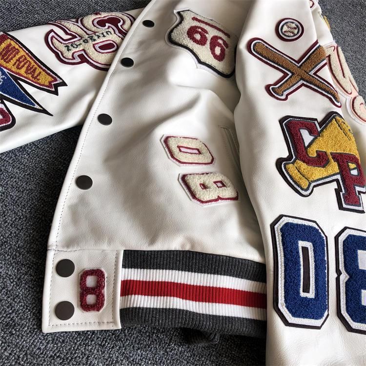 Maglia da baseball per autunno 2024 giacca da uomo in pelle PU corta e larga alla moda_voghion.com