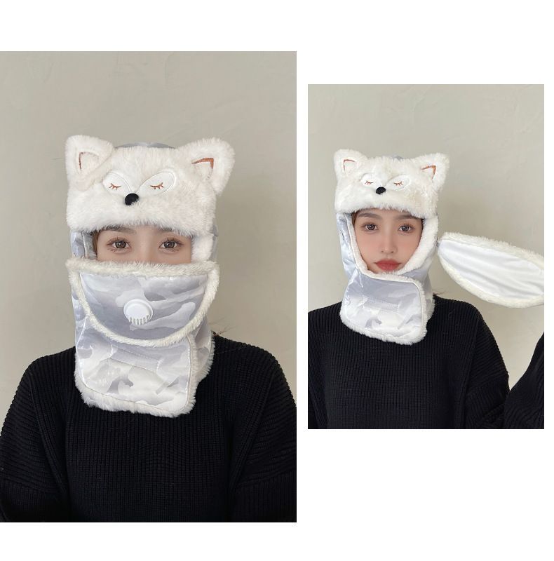 Lei Feng For Women Winter New Korean Version Thickened Fleece Outdoor Cycling Warmth Essential Windproof Coldproof_voghion.com