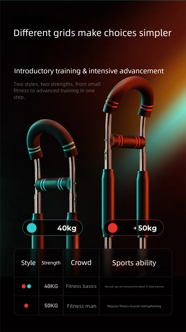 Multifunctional Adjustable U-Shaped Strengthener Indoor And Outdoor Exercise Fitness Muscle Trainer Spring Arm Strength_voghion.com