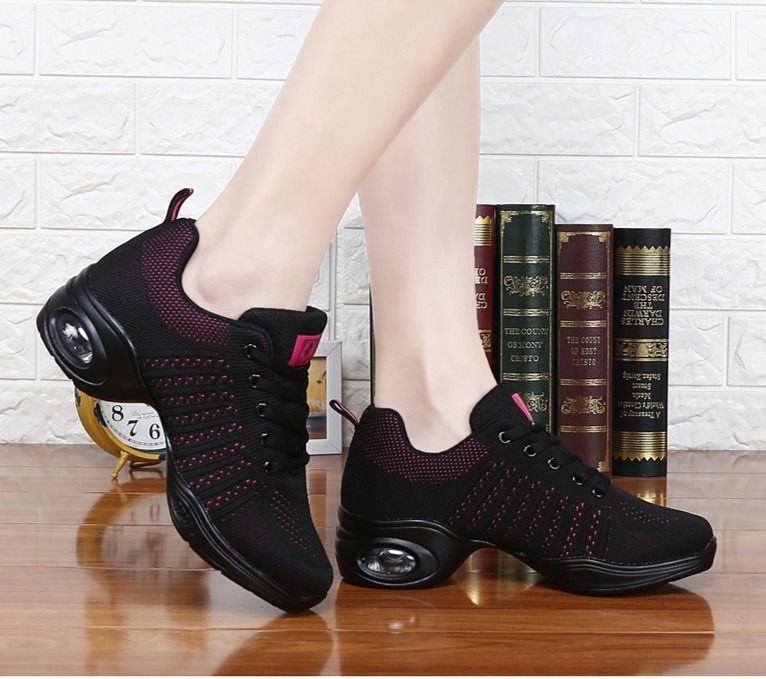 Square Increase 2024 Nieuwe moderne dans zachte zool ademende mesh sportschoenen voor dames_voghion.com