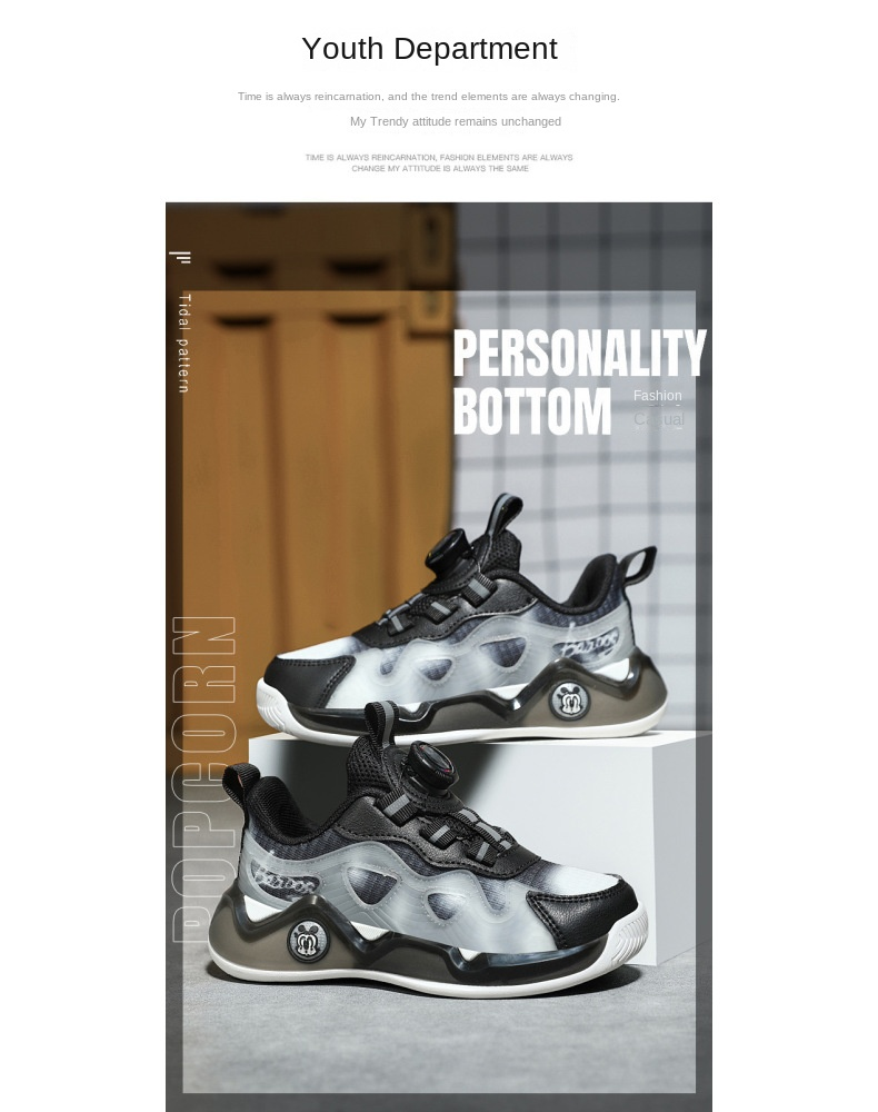 BOBDOG Kinderschuhe Kinderschuhe Jungen 2024 Frühling Mesh atmungsaktiv große Kinder Tennisschuhe Boardschuhe Mädchen Sportschuhe_voghion.com