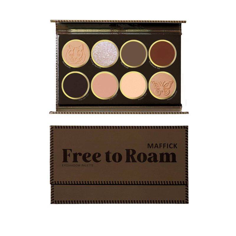 Free Roam 8-color eyeshadow tray matte pearl burst_voghion.com