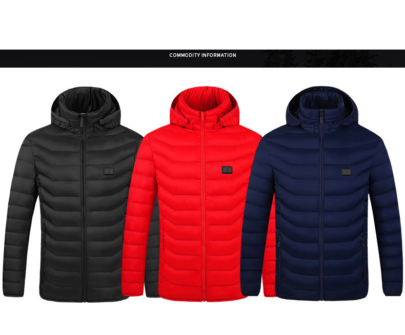 Unisex-Kleidung Winter intelligente elektrische Heizkleidung Heizjacke Konstanttemperatur-Baumwollkleidung USB-Heizung Konstanttemperatur-Kleidung_voghion.com