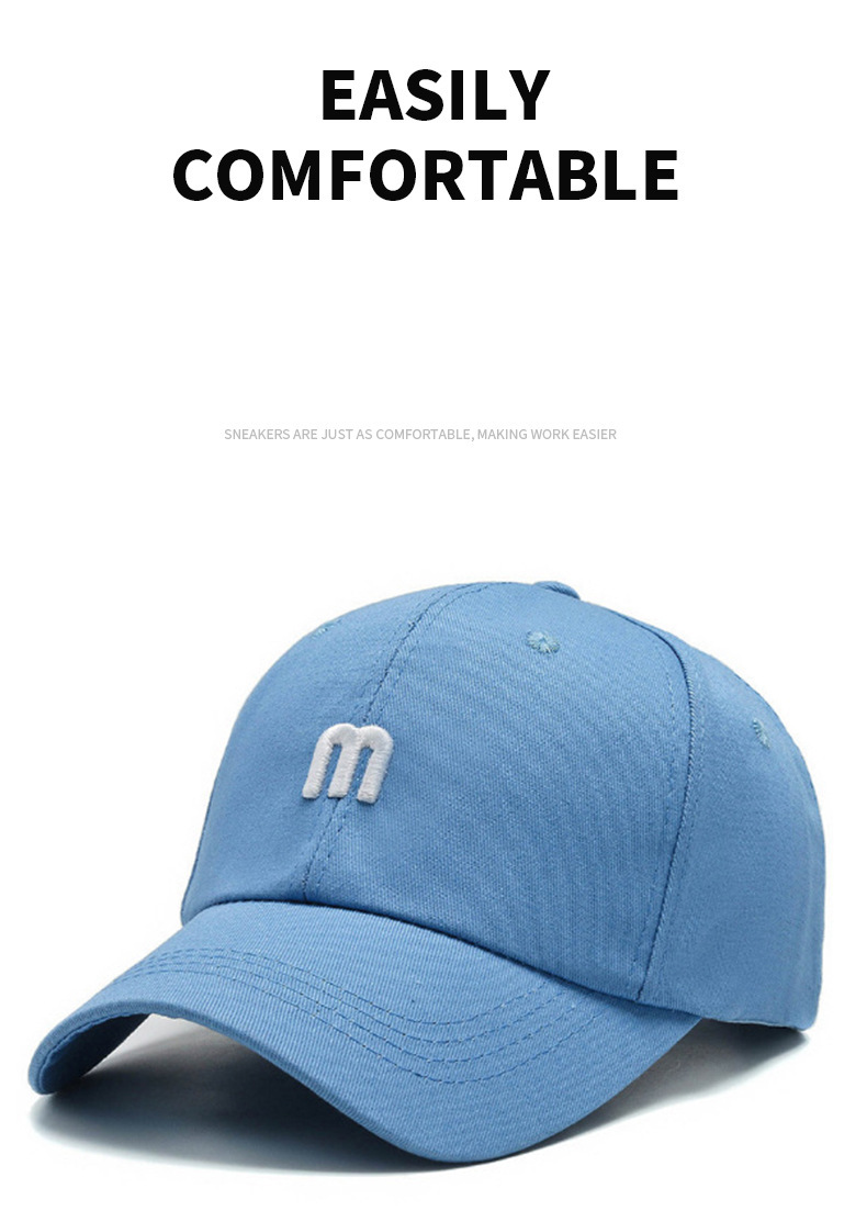 Men's Hats Baseball Cap Spring And Autumn Version Embroidered Small M Duckbill Cap Outdoor Running Travel Simple All Match Sun Protection Sun Hat_voghion.com