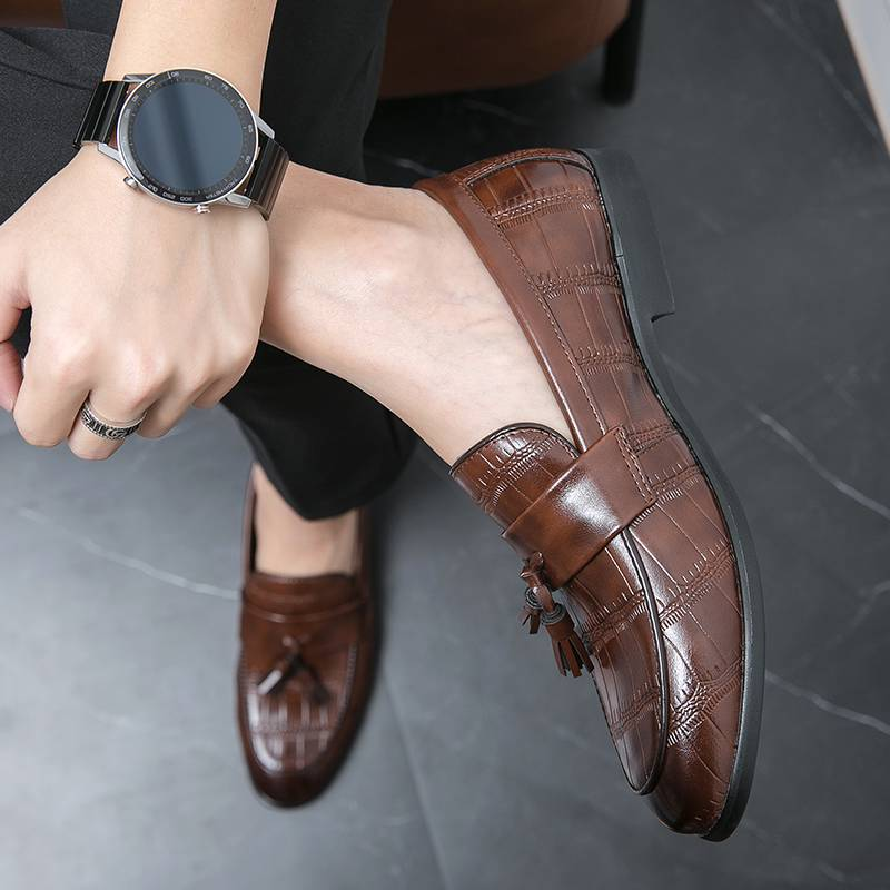 Scarpe da uomo taglie forti 46 Codice 2025 Primavera Autunno Parrucchiere Scarpe casual formali Suola in poliammide Superficie in gomma Cina Ma_voghion.com