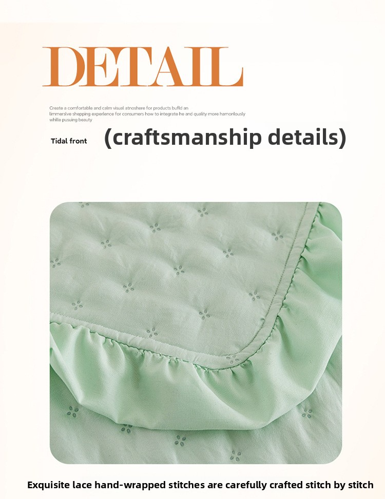 Premium Ruffled Quilted Bedspread Set - 3 Piece Multi-Functional Summer Weight Bedding With Machine Washable Cover_voghion.com