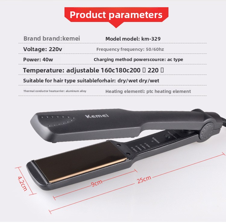 Ceramic Hair Straightener - Fast Heating & Constant Temperature For Damage-Free Styling (Professional Straightening Iron With Ionic Technology)_voghion.com