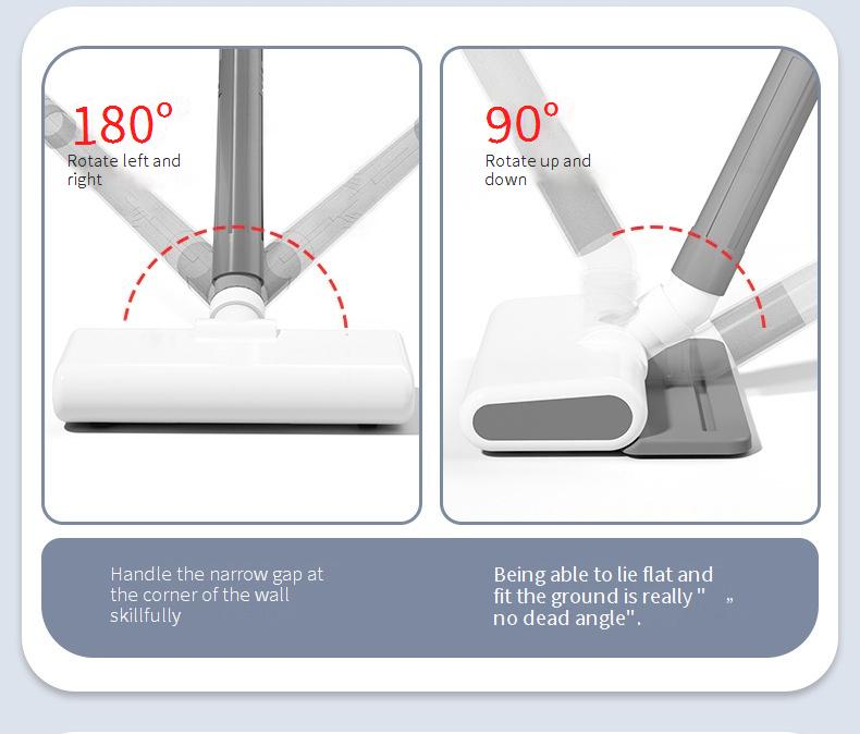 Powerful Cordless Vacuum Cleaner With Mop Function, 15KPA Strong Suction, Pet Hair Removal, Lightweight & Handheld For Home Cleaning, White_voghion.com