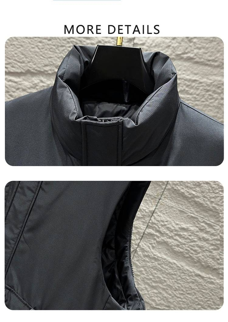 Herren Arbeitskleidung Baumwollweste Winter Warm Multi-Pocket Casual Streetwear Unisex Ärmellose Jacke_voghion.com