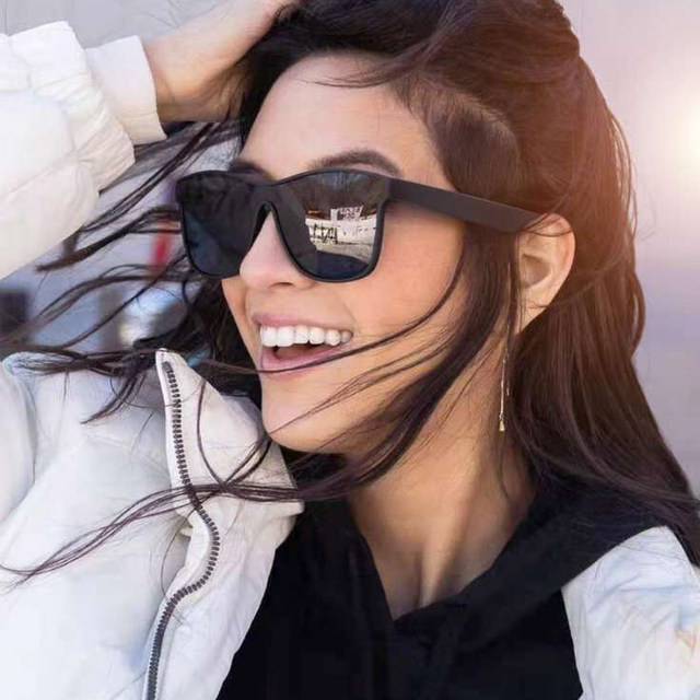 HOOBAN 2023 Nuova Piazza Occhiali Da Sole Polarizzati Uomini Donne Moda Piazza Occhiali Da Sole Maschili di Design di Marca di Un pezzo Tonalità di Lenti UV400_voghion.com