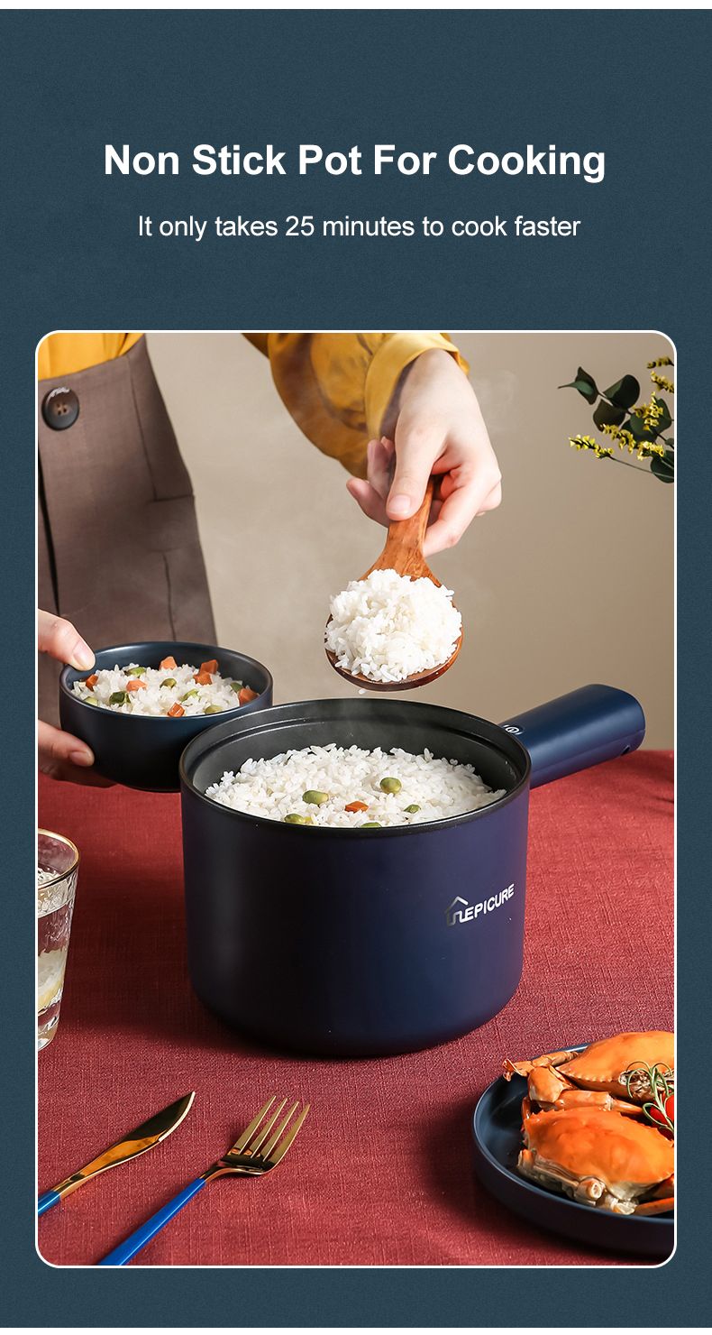 Mini Electric Cooker Multi-Function All-In-One Pot Double Layer Household Noodle Cooker Non-Stick Hot Pot Kitchen Tool_voghion.com