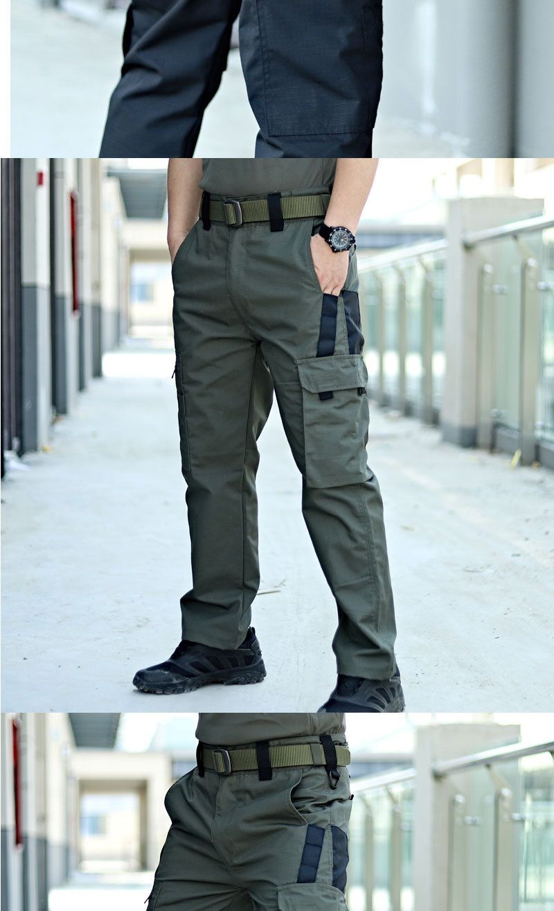 Neue Taktische Arbeitshosen Herren Outdoor Cargohose Multi-Tasche Wasserdichte Hose Herbst Frühling Outdoor Arbeitskleidung Wanderhose_voghion.com