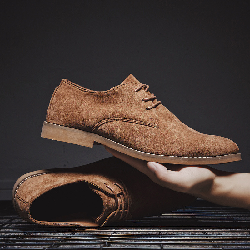 ct Adatto a tutte le stagioni Nuova moda primaverile e autunnale Semplice punta a punta Denim Versatile British Scarpe basse Stivali Martin da uomo_voghion.com